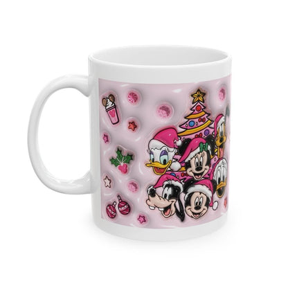 Christmas characters cute mug - festive xmas gift - drinkware, tumblers cup washable reusable reuse ceramic coffee mugs tea obsession girly
