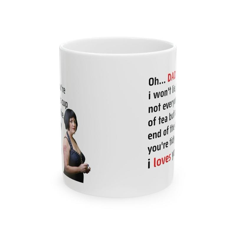 Nessa gavin and stacey father’s day funny dad mug - ceramic coffee tumbler drinkware reusable washable reuse cup mugs drew novelty fathers