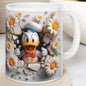 Donald style 3d mug - christmas secret santa gift stocking filler drinkware reuse tumbler reusable washable ceramic cup coffee xmas mugs tea