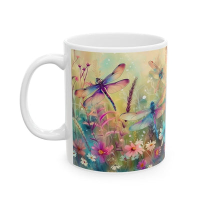 Cute dragonfly mug - perfect nature-inspired gift for christmas - tumblers, drinkware reusable cup washable reuse ceramic coffee tea mugs fe