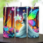 Fairy butterfly tumbler 20oz - perfect for on-the-go hydration - vacuum flask - cup drinkware mug bottles water bottles bottled portable gif