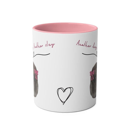 Another day, another slay funny cute hamster literally just a girl pink mug - perfect for your morning drinks - cup, drinkware tumblers bott