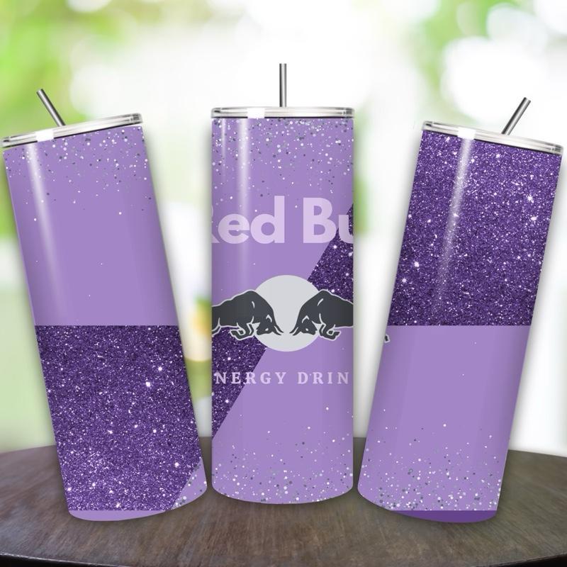 Red bull tumbler 20oz - purple glitter style perfect for on-the-go hydration - vacuum flask - cup drinkware mug bottles water bottles bottle