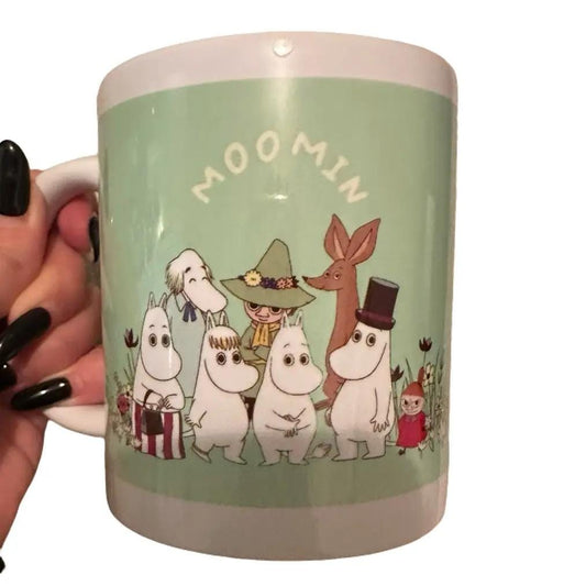 Green style moomin mug - cute christmas xmas gift - perfect for drinking - tumblers, drinkware cup reusable coffee bottles washable reuse ce