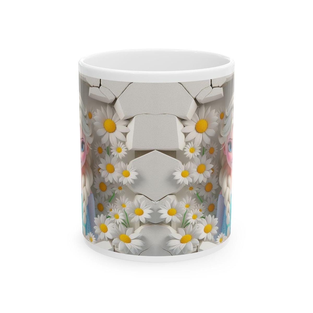 Elsa princess 3d style mug - perfect christmas stocking filler for coffee and tea lovers - drinkware, cup tumblers ceramic reuse bottles bev
