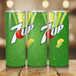 7 up tumbler 20oz - green style summer vibes perfect for on-the-go hydration - vacuum flask - cup drinkware mug bottles water bottles bottle