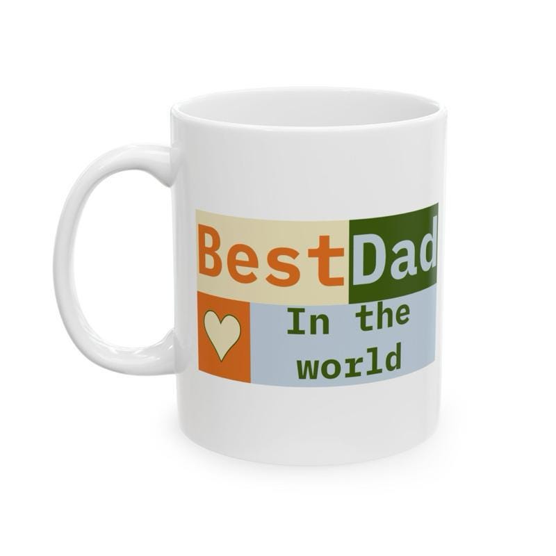 Best dad father’s day funny dad mug - ceramic coffee tumbler drinkware reusable washable reuse cup mugs drew novelty fathers day dad him f