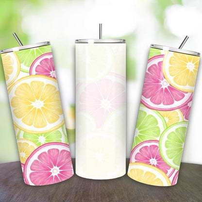 Personalised fruit summer tumbler 20oz - perfect for on-the-go hydration - vacuum flask - cup drinkware mug bottles water bottles bottled p