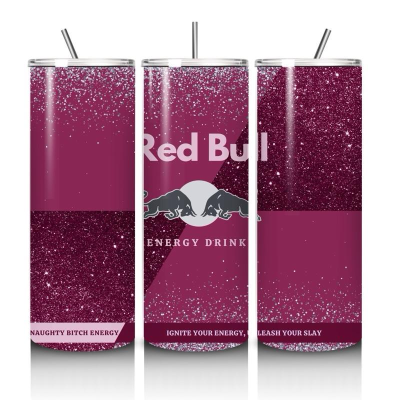 Red bull tumbler 20oz - burgundy glitter style perfect for on-the-go hydration - vacuum flask - cup drinkware mug bottles water bottles bott