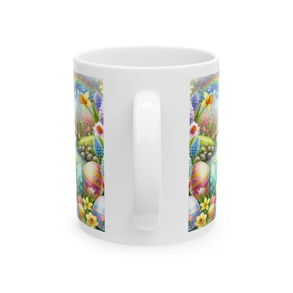Easter bunny mug - cute gift - perfect for hot drinks - drinkware, tumblers cup bottles reusable washable portable reuse ceramic coffee east