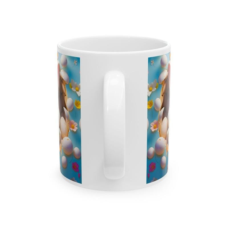 Easter bunny mug - cute gift - perfect for hot drinks - drinkware, tumblers cup bottles reusable washable portable reuse ceramic coffee east