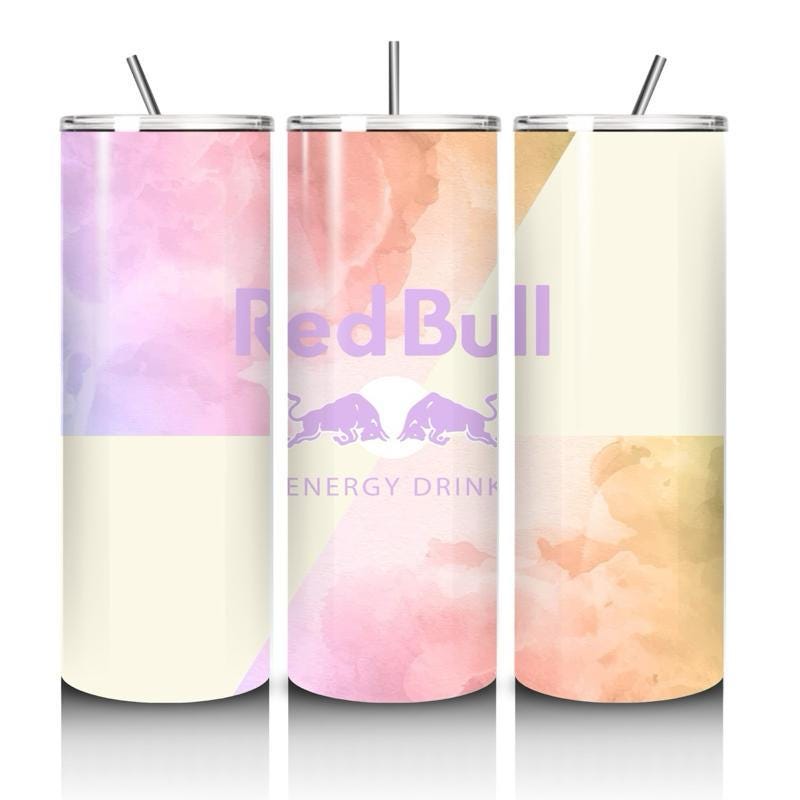 Red bull tumbler 20oz - multicoloured marble art style perfect for on-the-go hydration - vacuum flask - cup drinkware mug bottles water bott