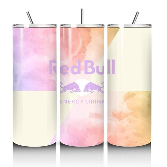 Red bull tumbler 20oz - multicoloured marble art style perfect for on-the-go hydration - vacuum flask - cup drinkware mug bottles water bott