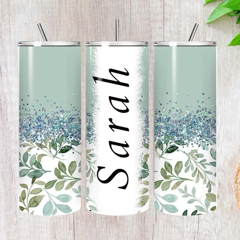 Personalised cute tumbler - 20oz capacity for hot and cold drinks - perfect for girly birthday, mother’s day, xmas and christmas secret sa