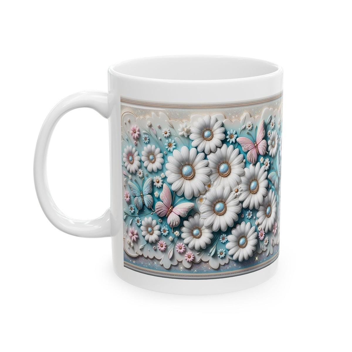 Butterfly bliss mug - perfect for your morning drinks - cup, drinkware tumblers glass reusable washable ceramic coffee reuse xmas mugs tea f