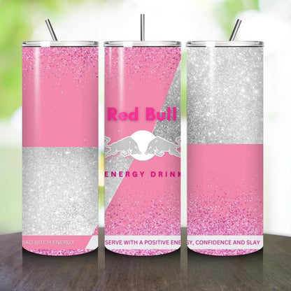 Red bull tumbler 20oz - pink style perfect for on-the-go hydration - vacuum flask - cup drinkware mug bottles water bottles bottled portable