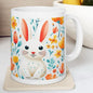 Easter bunny mug - cute gift - perfect for hot drinks - drinkware, tumblers cup bottles reusable washable portable reuse ceramic coffee east