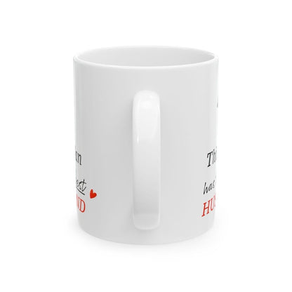 Funny cute mug - perfect valentine's day gift for a great husband - drinkware - tumblers cup washable reusable ceramic reuse coffee heart va
