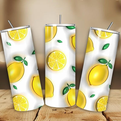 Lemon summer fruit 20oz tumbler - perfect for any occasion drinkware flasks mug bottles water bottles bottled stylish beverage portable flas