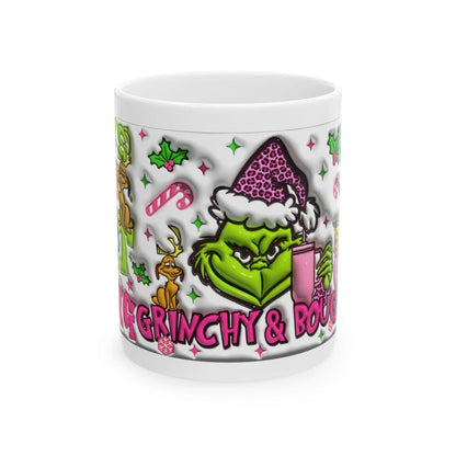Funny grinch xmas mug - that’s it i’m not going - christmas festive gift - drinkware reusable washable reuse tumbler ceramic cup coffee