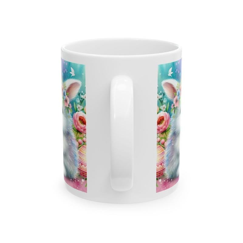 Easter bunny mug - cute gift - perfect for hot drinks - drinkware, tumblers cup bottles reusable washable portable reuse ceramic coffee east