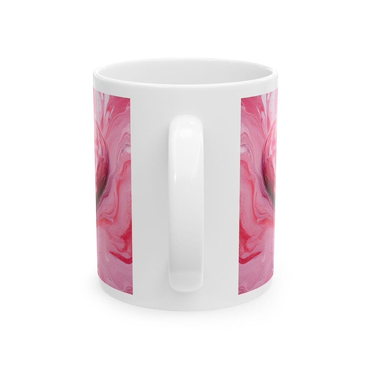 Marble paint 3d mug heart style - perfect valentine's or xmas gift for boyfriend or girlfriend drinkware reusable washable tumbler cup coffe