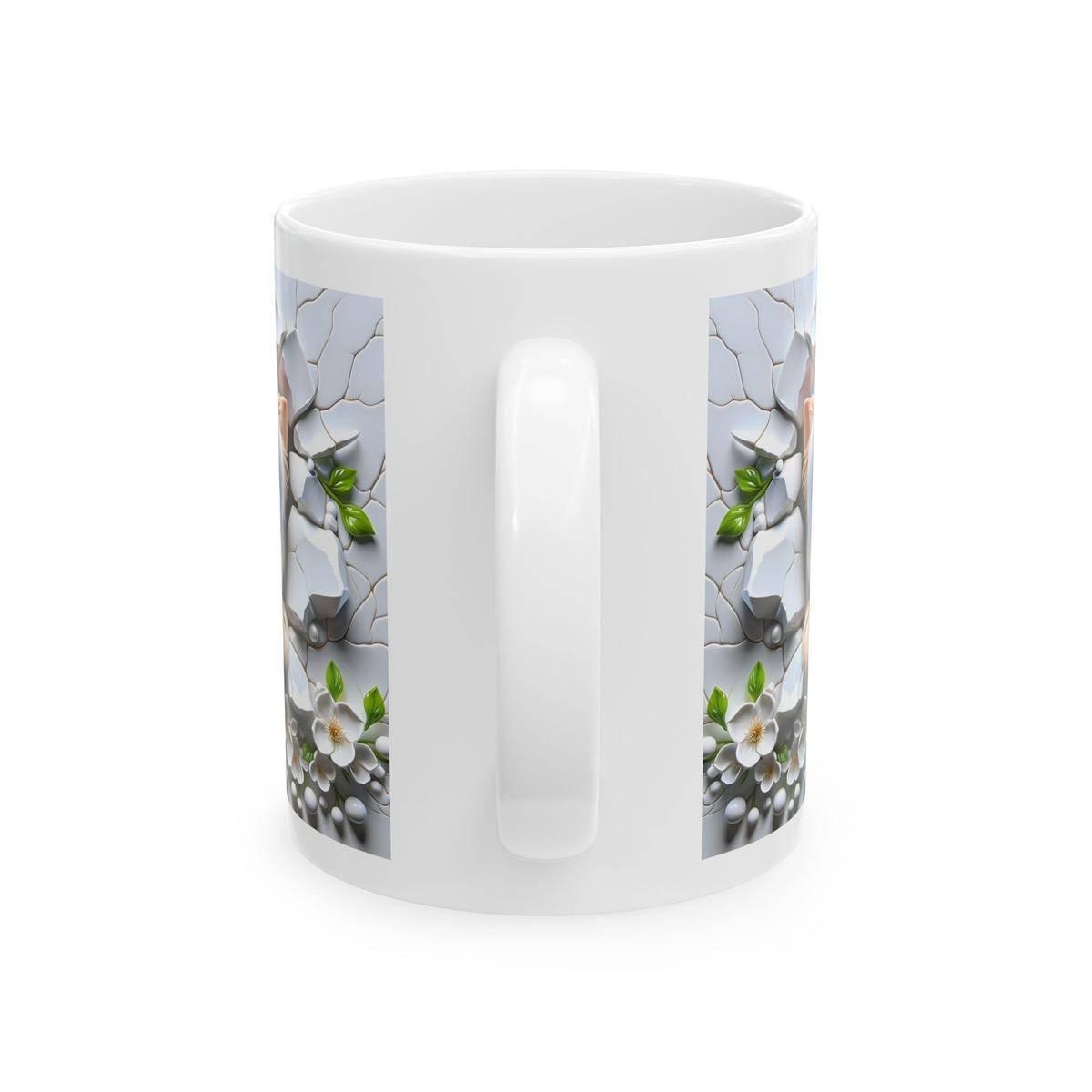 Yorkie yorkshire terrier xmas christmas mug - perfect for hot drinks - drinkware cup ceramic tumbler reusable washable reuse coffee funny cu
