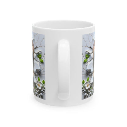 Yorkie yorkshire terrier xmas christmas mug - perfect for hot drinks - drinkware cup ceramic tumbler reusable washable reuse coffee funny cu