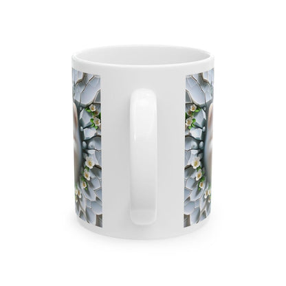Cute dog xmas style mug gift - perfect for a warm cup of hot chocolate - drinkware tumblers coffee washable bottles reusable reuse ceramic m