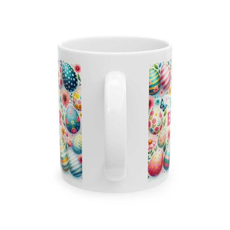 Happy easter mug - cute gift - perfect for hot drinks - drinkware, tumblers cup bottles reusable washable portable reuse ceramic coffee east