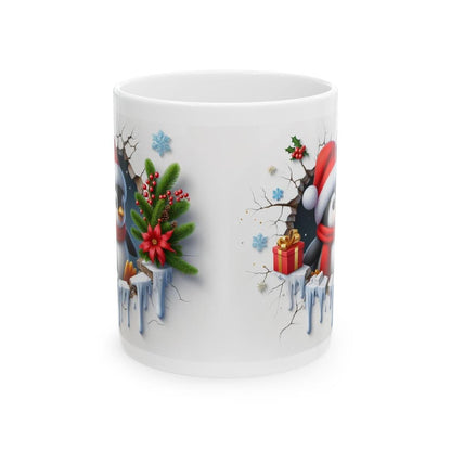 Christmas baby penguin 3d mug - perfect for hot drinks this winter - cup, drinkware tumblers reusable bottles ceramic reuse washable coffee