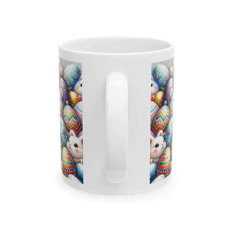 Easter bunny mug - cute gift - perfect for hot drinks - drinkware, tumblers cup bottles reusable washable portable reuse ceramic coffee east