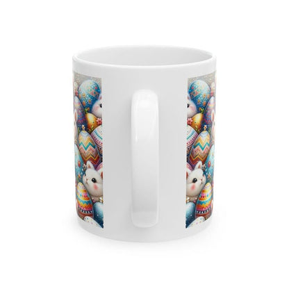 Easter bunny mug - cute gift - perfect for hot drinks - drinkware, tumblers cup bottles reusable washable portable reuse ceramic coffee east