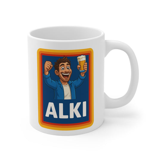 Funny ALKI Mug 11oz Ceramic - Perfect Gift, Secret santa, Birthday Gift, Friend