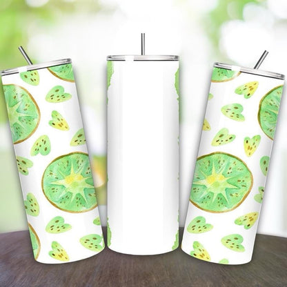 Personalised fruit kiwi tumbler 20oz tumbler  - perfect for occasion drinkware flasks mug bottles water bottles bottled stylish beverage