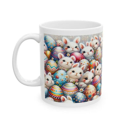 Easter bunny mug - cute gift - perfect for hot drinks - drinkware, tumblers cup bottles reusable washable portable reuse ceramic coffee east