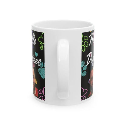 Hello doggie mug mashtag brady hello doggy mug - perfect for drinks - cup, drinkware washable reusable tumblers reuse ceramic coffee bottles