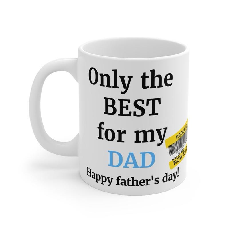 Funny father’s day gifts funny dad mug reduced mug - ceramic coffee tumbler drinkware reusable washable reuse cup mugs drew novelty father