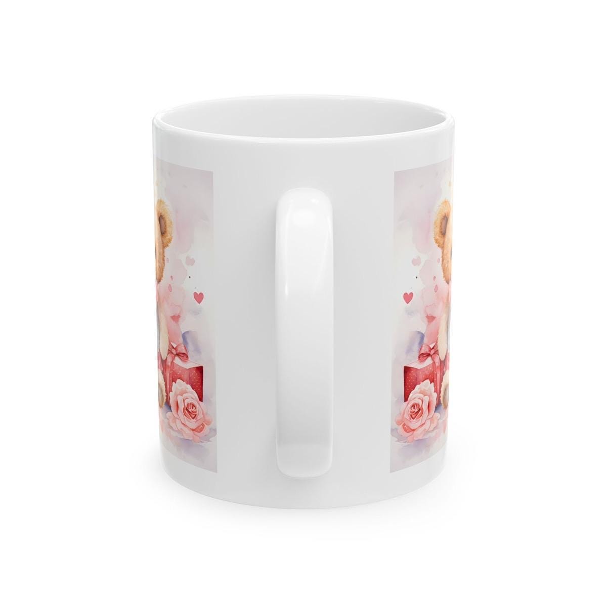 Two cute bear mug - valentines - xmas christmas - mugs gifts - perfect for drinks - drinkware, tumblers reusable cup reuse washable ceramic