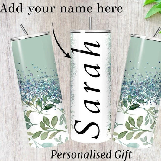 Personalised cute tumbler - 20oz capacity for hot and cold drinks - perfect for girly birthday, mother’s day, xmas and christmas secret sa