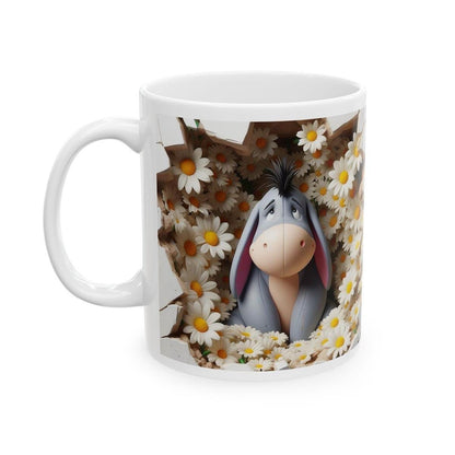 Eeyore 3d mug - christmas secret santa stocking filler - drinkware reuse washable reusable ceramic cup tumbler coffee xmas mugs tea festive