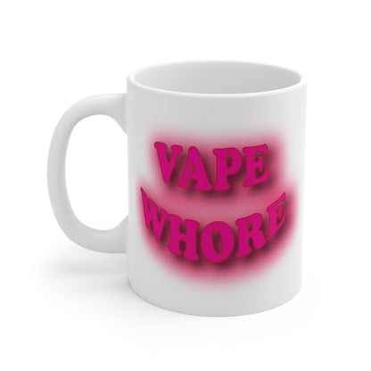 Funny vape whore mug - perfect xmas stocking filler secret santa gift drinkware washable tumbler reuse cup ceramic reusable coffee mugs rude
