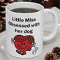 Lil miss obsessed with her dog funny mug - perfect gift for mum or girlfriend on mother's day - cup, drinkware tumblers washable coffee cera