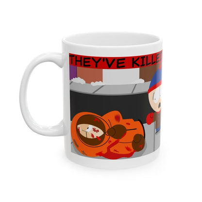 Funny south park mug - they've killed kenny - cup, drinkware reusable tumblers washable bottles ceramic reuse coffee mugs girly cute gifts f