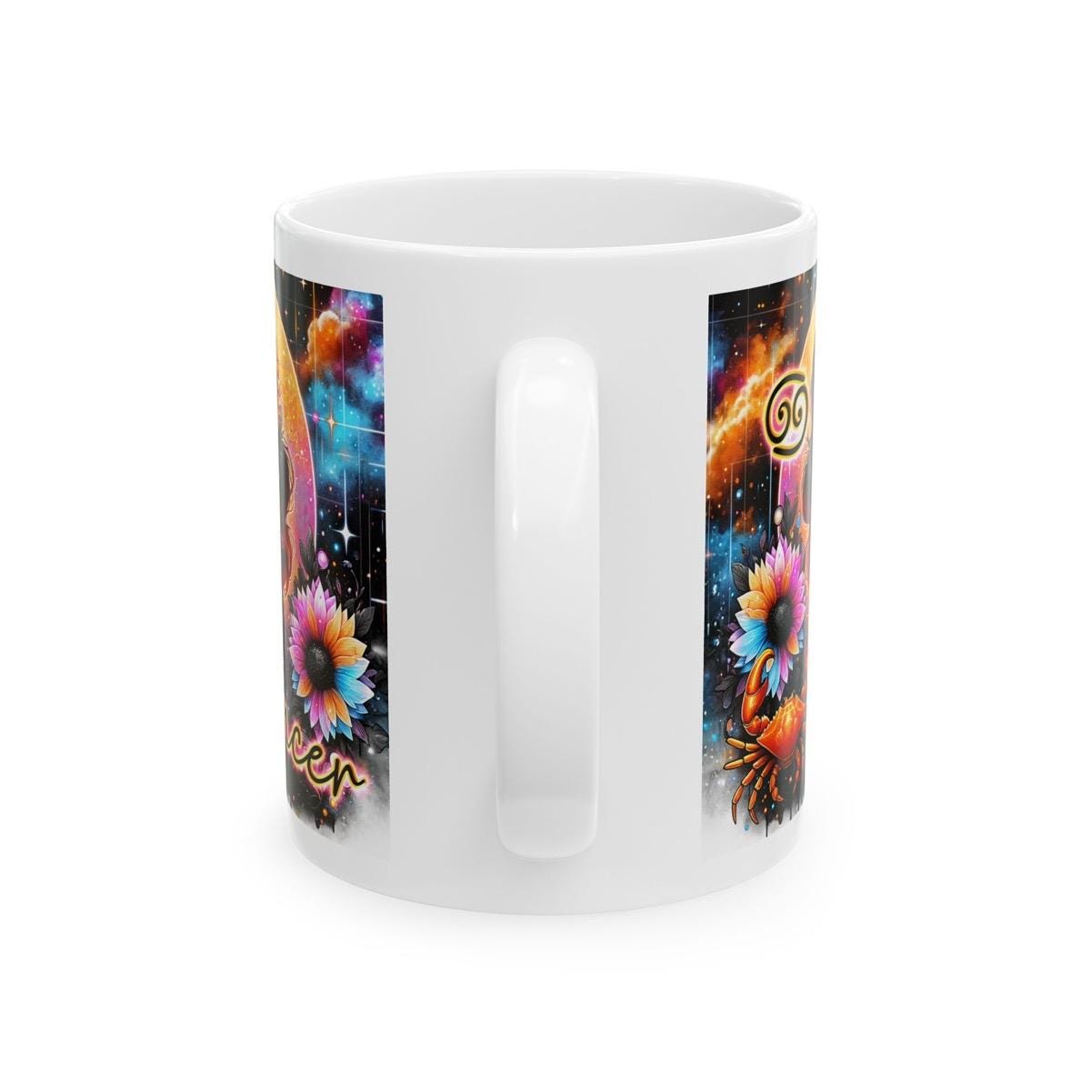 Cancer star sign astrology mug - perfect gift for coffee lovers - drinkware washable reusable reuse cup tumbler ceramic cute  mug novelty mu