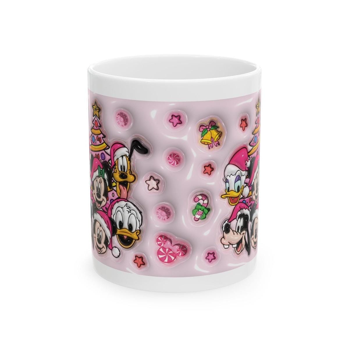 Christmas characters cute mug - festive xmas gift - drinkware, tumblers cup washable reusable reuse ceramic coffee mugs tea obsession girly