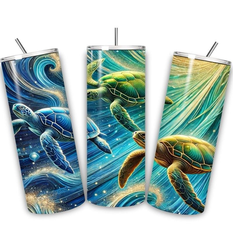 Turtle tumbler 20oz - perfect for on-the-go hydration - vacuum flask - cup drinkware mug bottles water bottles bottled portable gifts