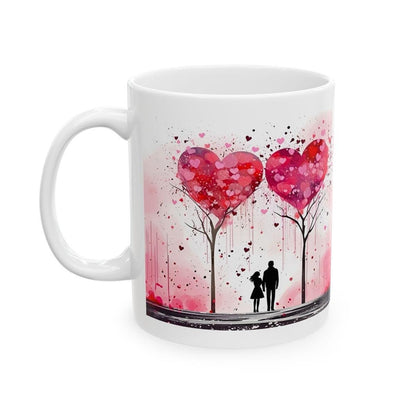 Ballon love hearts couple mug - cute valentine's xmas christmas secret santa stocking filler gifts drinkware tumbler cup washable reuse girl