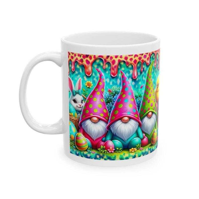 Easter gonk mug - cute gift - perfect for hot drinks - drinkware, tumblers cup bottles reusable washable portable reuse ceramic coffee easte