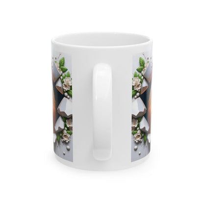 Cute dog xmas mug gift - perfect for the holidays - tumblers, drinkware cup washable coffee bottles reusable reuse ceramic funny customized